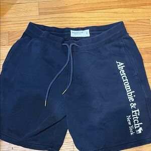 Abercrombie & Fitch Dark Blue Athletic Shorts